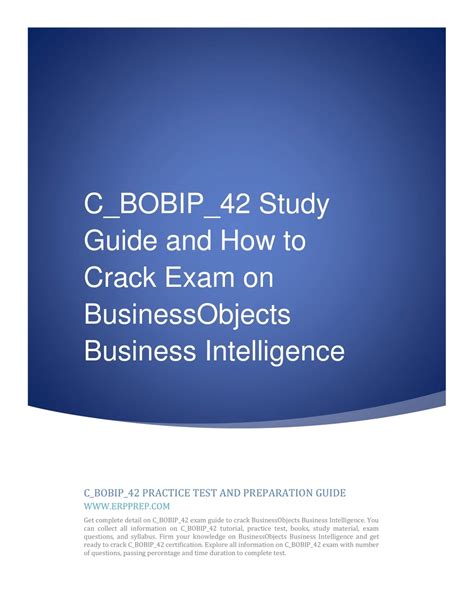 PPT C BOBIP 42 Success Story And How To Crack Exam On BusinessObjects