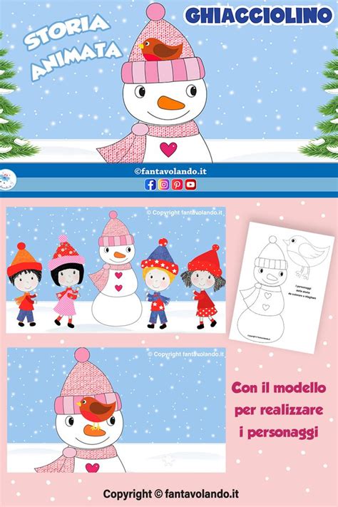 Inverno Ghiacciolino storia animata nel 2021 Attività per bambini