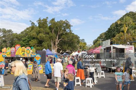 Bangalow Markets In New South Wales Australia Stock Photo - Download ...