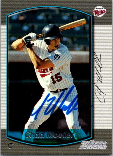 Chad Moeller Autographed Baseball Card Minnesota Twins Ft