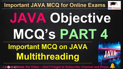 Java Objective Mcqs On Multithreading Java Multiple Choice Questions