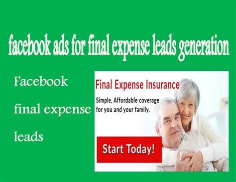 Run Facebook Ad For Final Expense Insurance Leads Generation Get Traffic