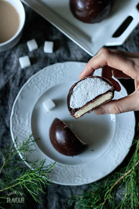 Chocolate Teacakes with Raspberry Jam | Savor the Flavour