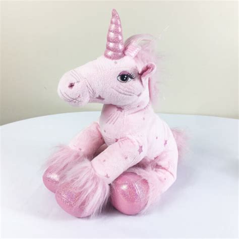 A3 Build A Bear Pink Unicorn Sparkles Sound Chimes Plush 16 Stuffed