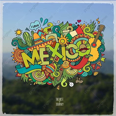 Mexico Symbols Vector Png Images Mexico Hand Lettering And Doodles