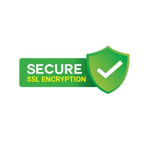 Secure Ssl Encryption Logo Secure Connection Icon Vector Illustration