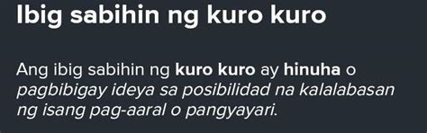 1 Ano Ang Sanaysay 2 Ano Ang Ibig Sabihin Ng Personal Na Kuro Kuro