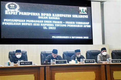 Pandangan Umum Fraksi Terhadap Apbd Perubahan Kab Sukabumi