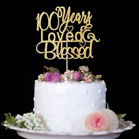 Years Loved Blessed Cake Toppers Th Birthday Party Decor