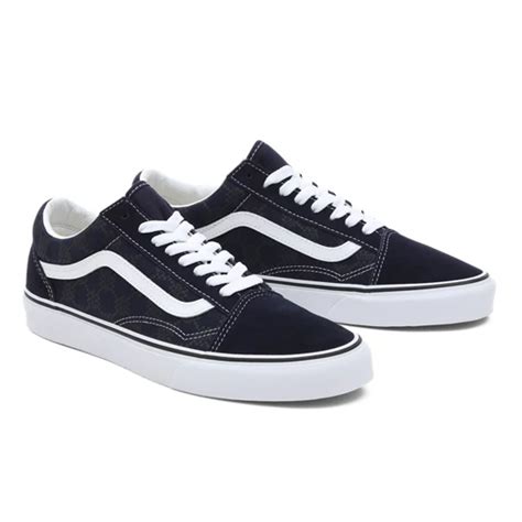 Monogram Old Skool Shoes Blue Vans