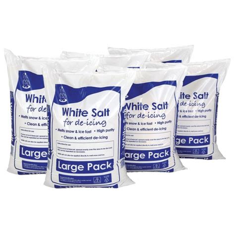 White De Icing Rock Salt Bags For The Price Of