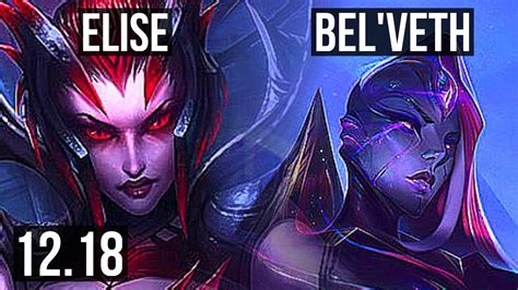 ELISE Vs BEL VETH JNG 7 0 5 66 Winrate Godlike EUW Master 12