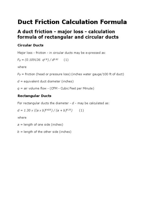 Calculation of Air Friction | PDF