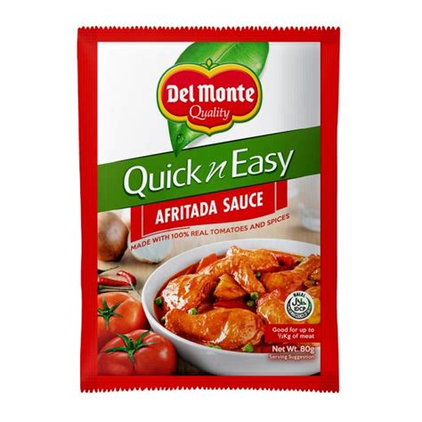 DEL MONTE QUICK ‘N EASY AFRITADA SAUCE 80G - Iloilo Supermart Online ...