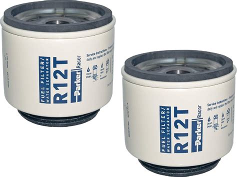 R12t Racor Fuel Filter Water Separator Pack Of 2 10 Micron Aquabloc Series 120a