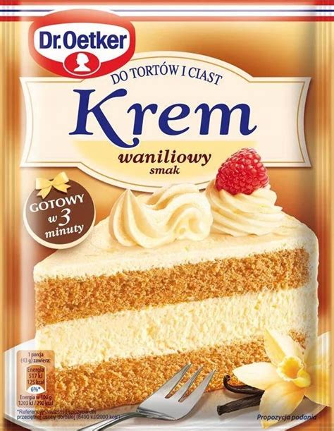 Krem Do Tortu Dr Oetker Smak Waniliowy 120 G 12355720022 Allegropl