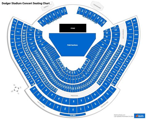 Dodgers Stadium Seating Chart Schedule Template