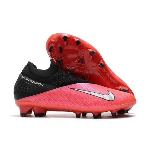 Nike Tacos 2020 Phantom Vsn Ii Elite Df Fg Laser Crimson Plata Negro