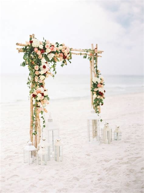 20 Beach Wedding Ceremony Arch Ideas for 2024 - Oh The Wedding Day