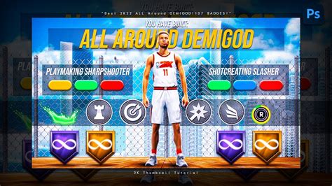 Photoshop Tutorial How To Make A Nba 2k22 Build Thumbnail Psd Nba