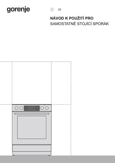 Návod k použití Gorenje GECS6C70XC Zbozi cz