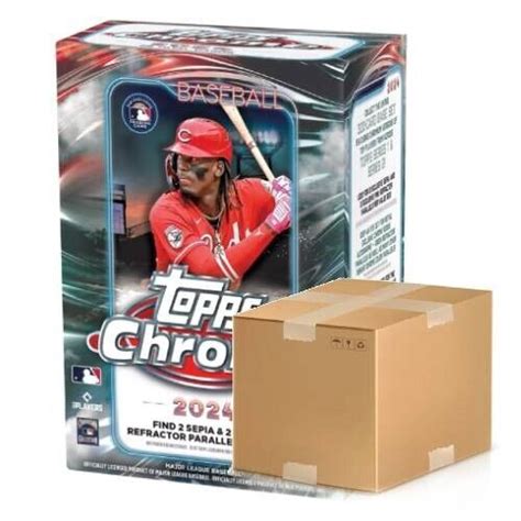 2024 Topps Chrome Baseball Factory Sealed Value Box FULL CASE