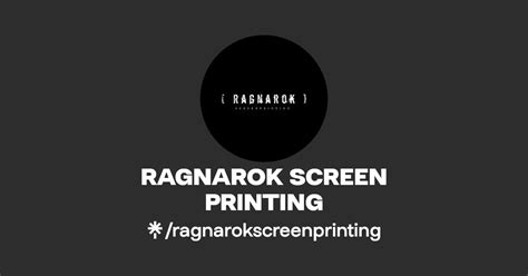 Ragnarok Screen Printing Instagram Facebook Linktree