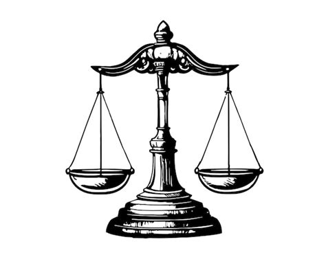 Premium Vector Scales For Weighing Libra Justice Hand Drawn Vector