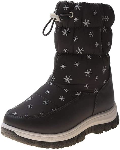 Yiqi Enfant Bottes De Neige Hiver Fille Bottes D Hiver Fourrure Chaudes