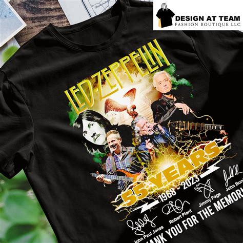 Led Zeppelin 55 Years 1968 2023 Thank You For The Memories Signatures Shirt | lupon.gov.ph