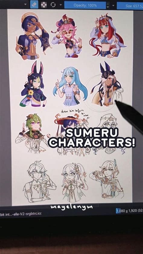 Sumeru Characters Genshin Impact Fanart