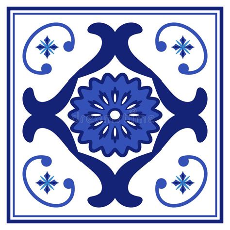 Azulejos Portugueses De Ladrilhos Ornamentais Tradicionais Ilustra O