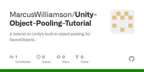 GitHub MarcusWilliamson Unity Object Pooling Tutorial A Tutorial On