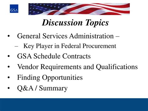 Ppt General Services Administration Mission Statement Powerpoint