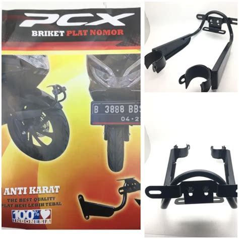 Breket Plat Nomor Pcx Dudukan Plat Depan Pcx Lazada Indonesia