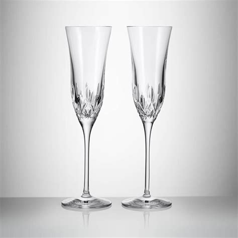 Lismore Essence Champagne Flute Pair Waterford