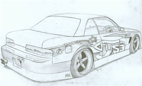 Simple Jdm Car Drawings - Mazda RX 8 JDM Tuned Tuning Realistic Car ...