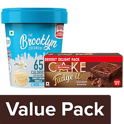 Buy Bb Combo TBC Vanilla Ice Cream 450 Ml Britannia Fudge It