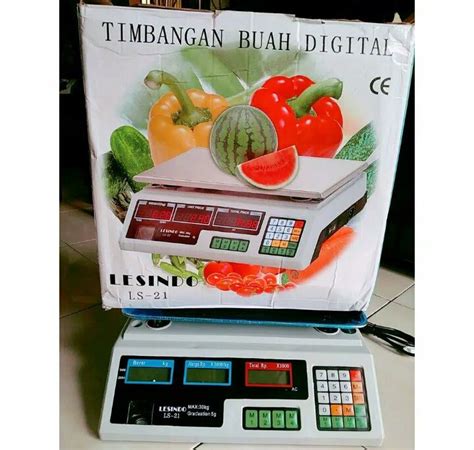 Timbangan Buah Digital Kg Lesindo Ls Lazada Indonesia