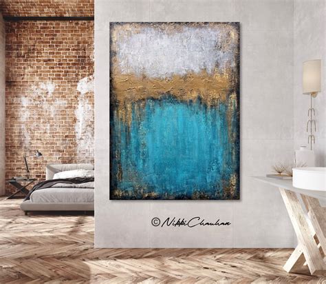 Modern Industrial Wall Art Original Abstract Painting on - Etsy