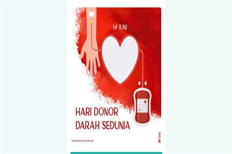 9 Twibbon Hari Donor Darah Sedunia 2022 Desain Terbaru Dan Keren Untuk