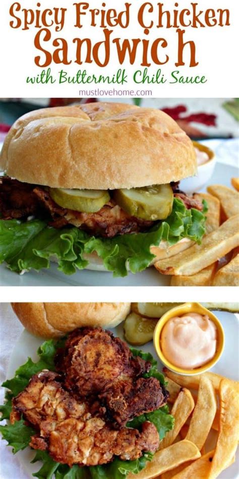 Spicy Fried Chicken Sandwich – Must Love Home