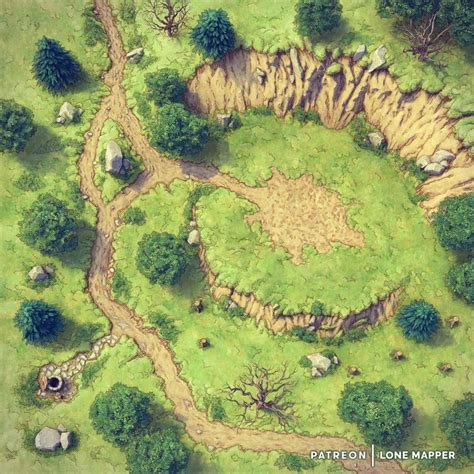 Roadside Camp Place 30x30 Battlemap Oc Battlemaps In 2022