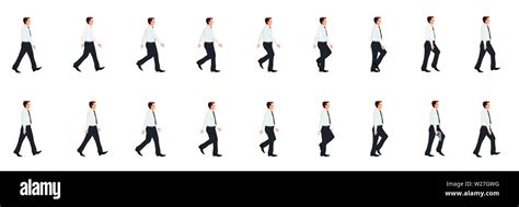 Arab Businessman Character Model Sheet With Walk Cycle Animation Images