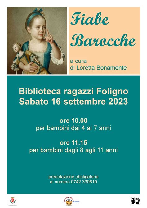 Fiabe Barocche Per Bambini Comune Di Foligno