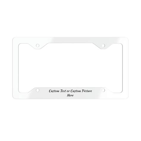 Custom Metal License Plate Frame - Etsy