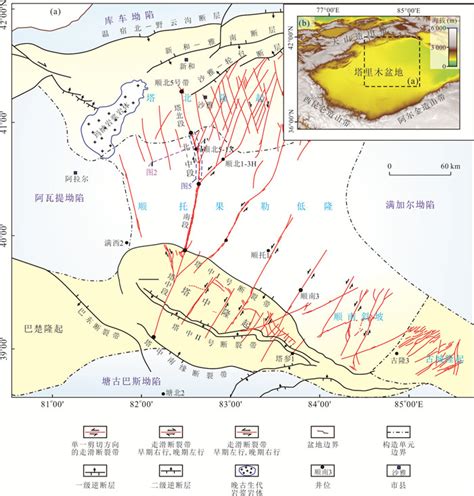 塔里木盆地顺北5号走滑断裂带北 中段构造特征与多期构造叠加演化时 空序列