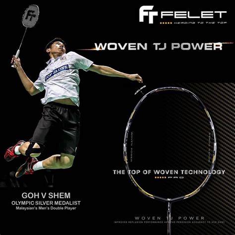 FELET BADMINTON RACKET WOVEN TJ POWER 100 Original Shopee Malaysia