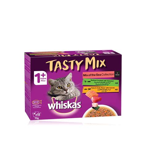 Whiskas Tasty Mix Wet Cat Food For Adults Mix Of The Sea Collection In