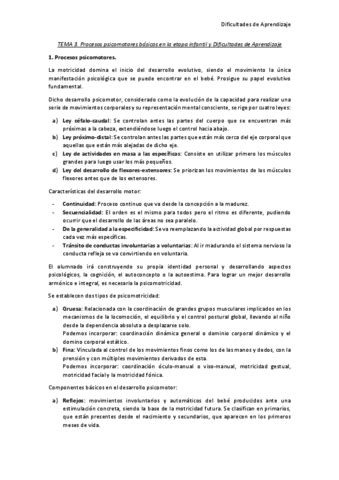 Tema Dificultades De Aprendizaje Pdf